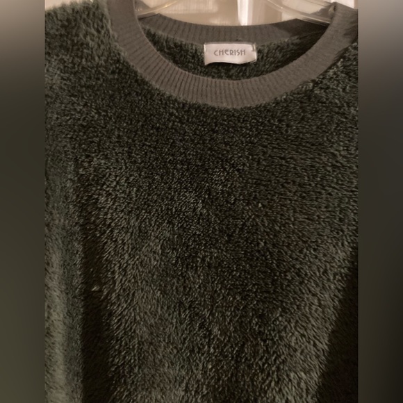 Ladies Size Large Cherish Pullover Green Thick Sweater With Pockets - Picture 7 of 16